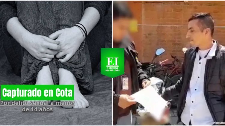 Un hombre fue capturado en Cota, luego de acosar y enviar fotos íntimas a un menor de 14 años