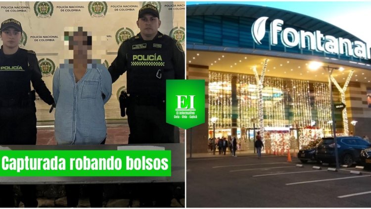 Mujer hurto 4 bolsos costosos en Chía, pero la policía ya la estaba esperando afuera