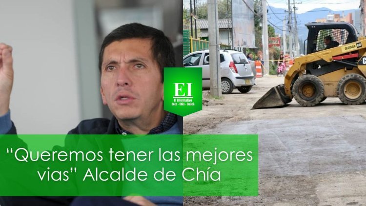 Inician trabajos de mejoramiento vial en Chía: estas son las vías intervenidas