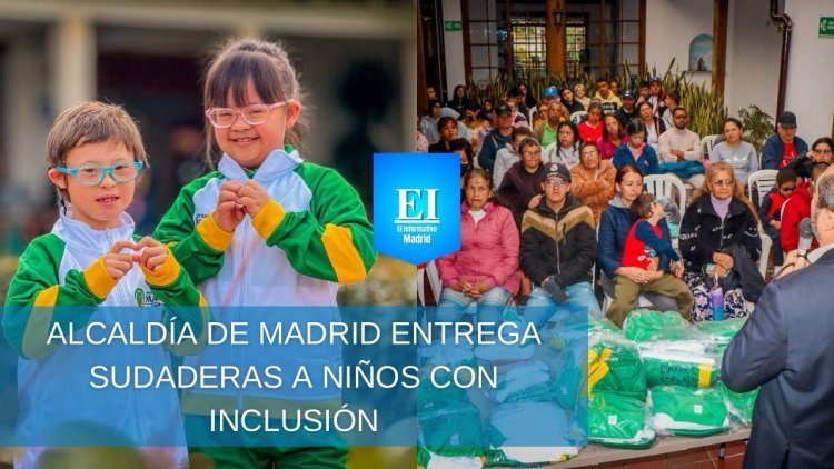 Madrid entrega sudaderas a niños con inclusión en un gesto de compromiso social
